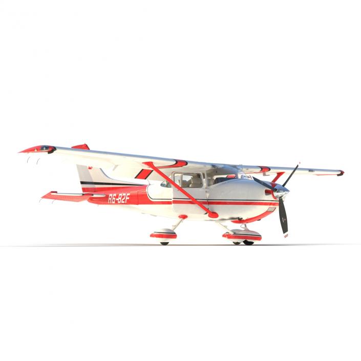 Cessna 182 Skylane Red 3D