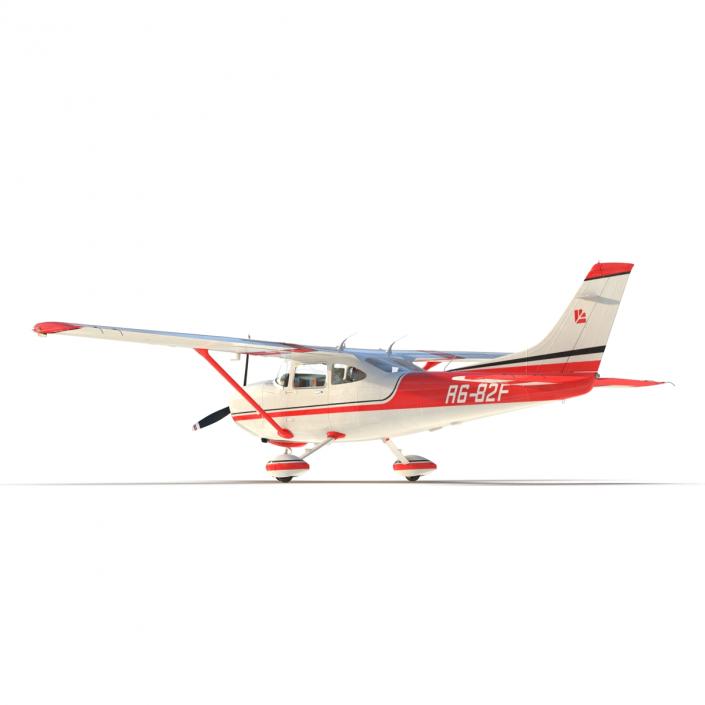 Cessna 182 Skylane Red 3D