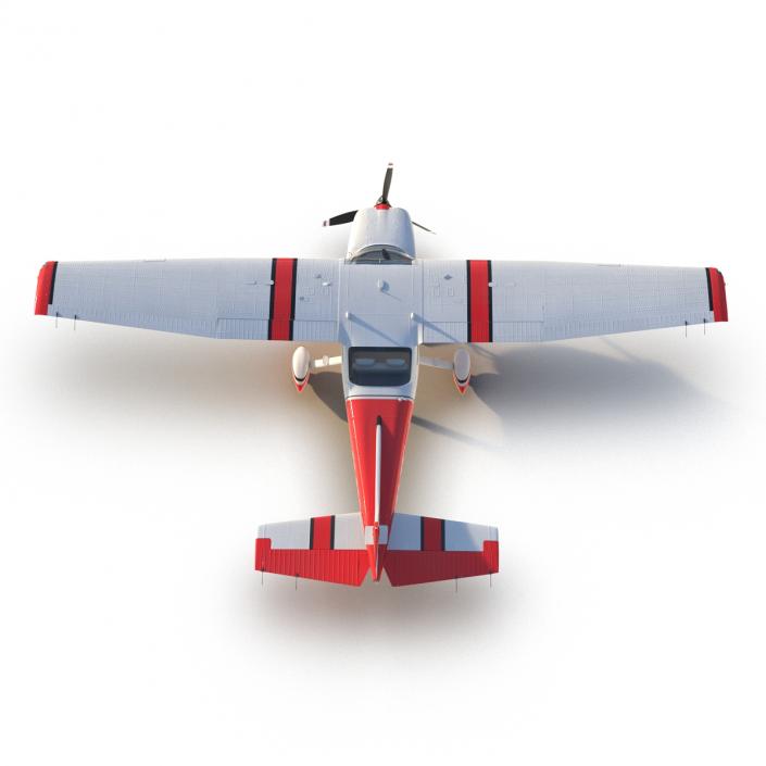 Cessna 182 Skylane Red 3D