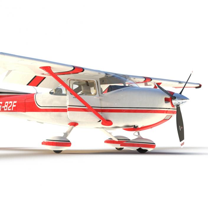 Cessna 182 Skylane Red 3D