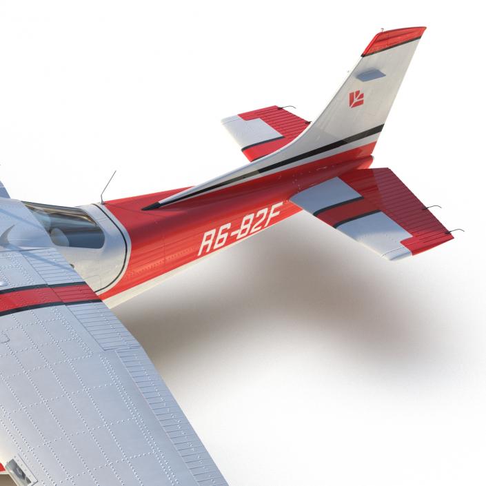 Cessna 182 Skylane Red 3D