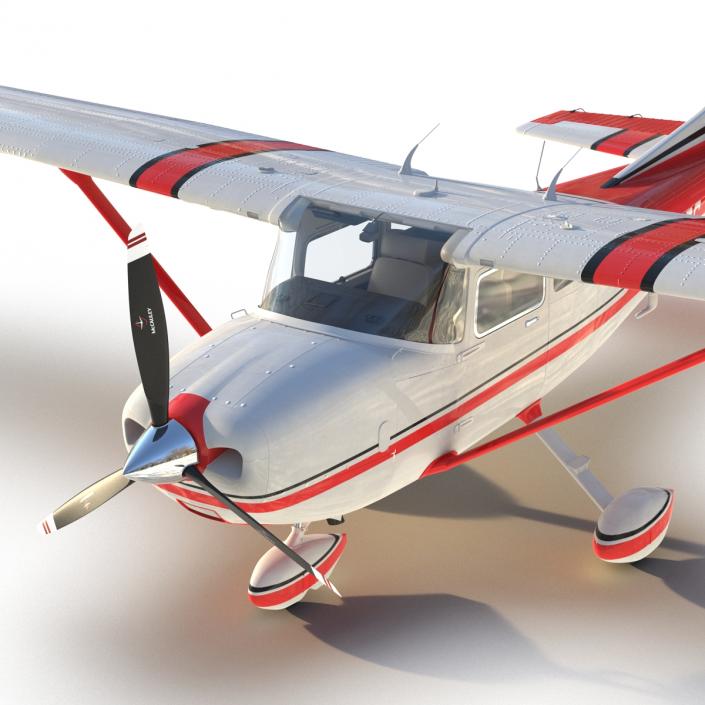 Cessna 182 Skylane Red 3D