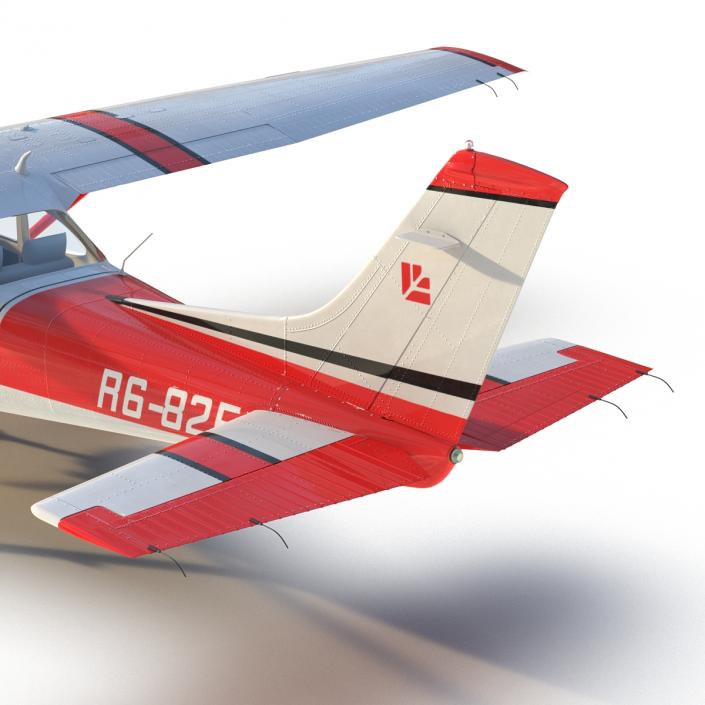 Cessna 182 Skylane Red 3D