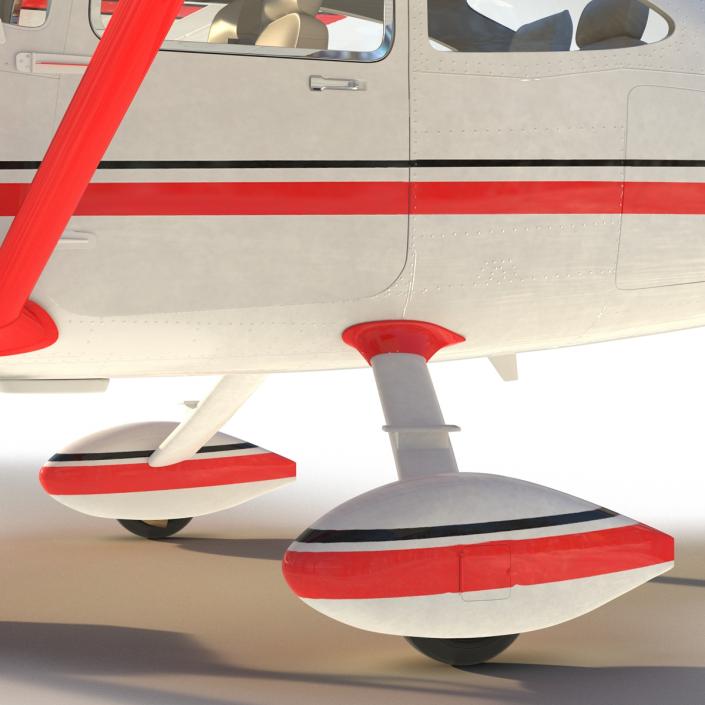 Cessna 182 Skylane Red 3D