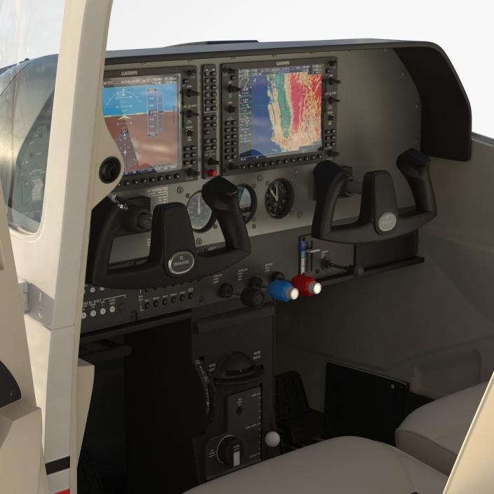 Cessna 182 Skylane Red 3D