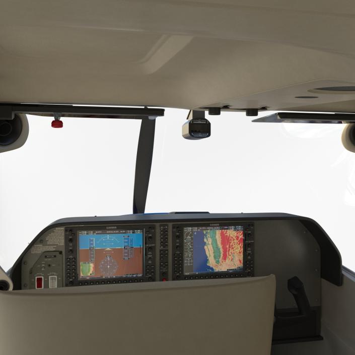 Cessna 182 Skylane Red 3D