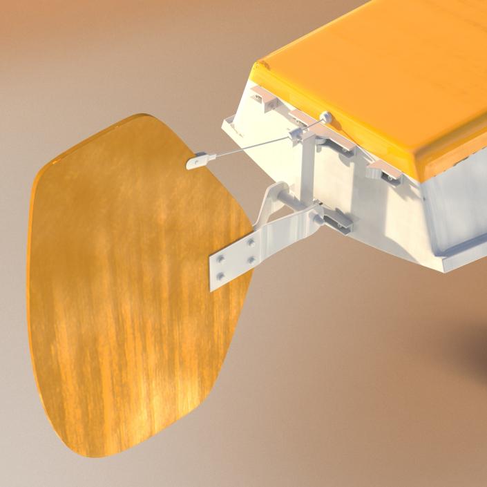 Cessna 182 Skylane on Floats Rigged Yellow 3D