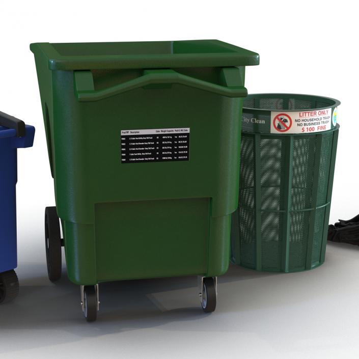 3D model Garbage Cans 3D Models Collection 3