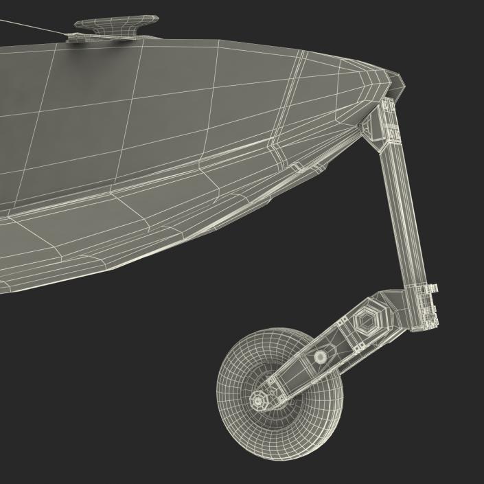 3D model Cessna 182 Skylane on Floats Yellow