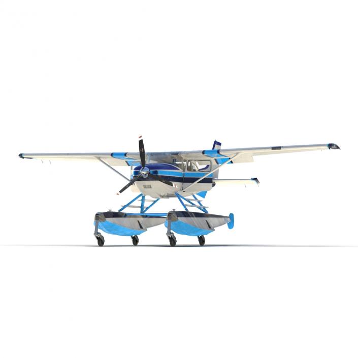 3D Cessna 182 Skylane on Floats model