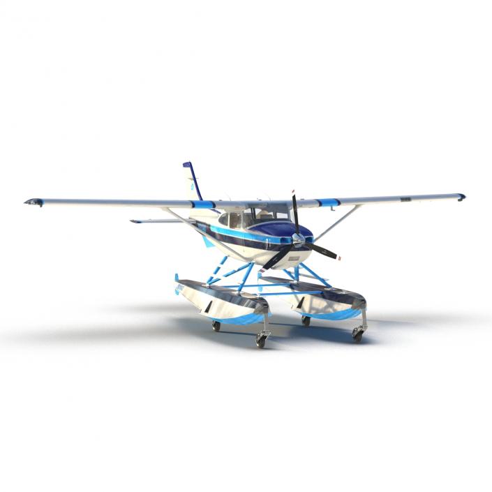 3D Cessna 182 Skylane on Floats model