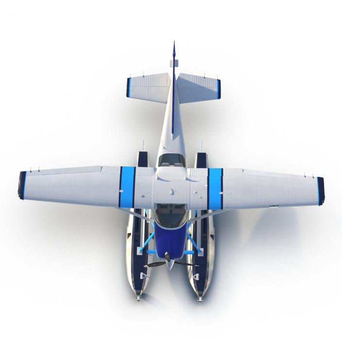 3D Cessna 182 Skylane on Floats model