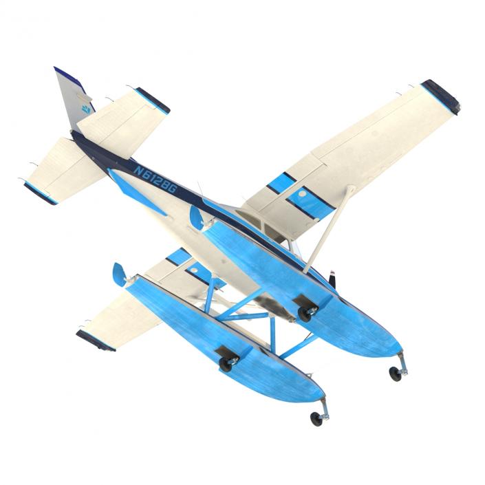 3D Cessna 182 Skylane on Floats model