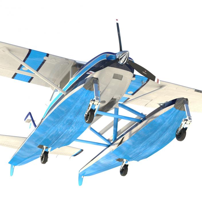 3D Cessna 182 Skylane on Floats model