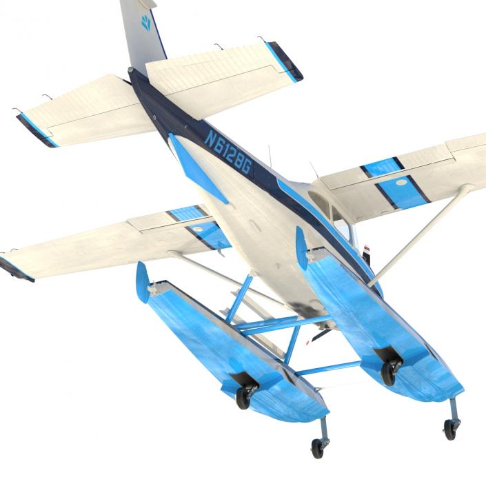 3D Cessna 182 Skylane on Floats model