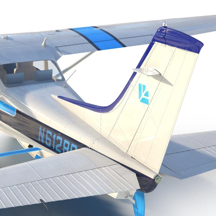 3D Cessna 182 Skylane on Floats model