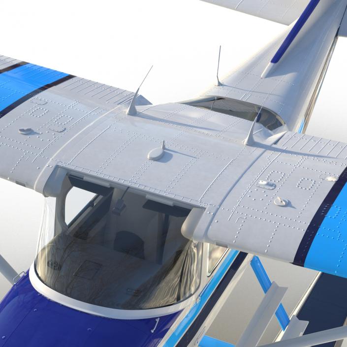 3D Cessna 182 Skylane on Floats model