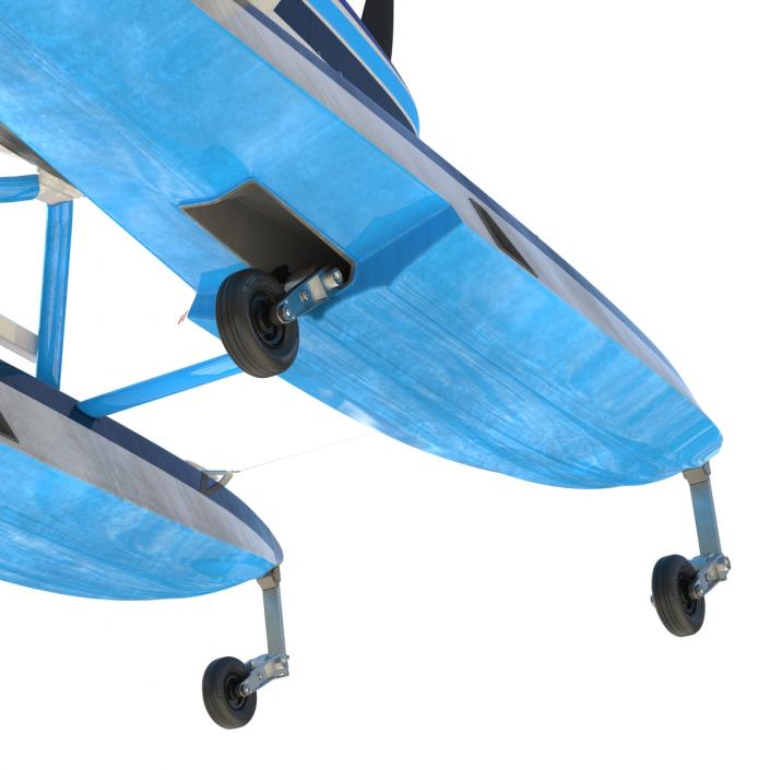 3D Cessna 182 Skylane on Floats model