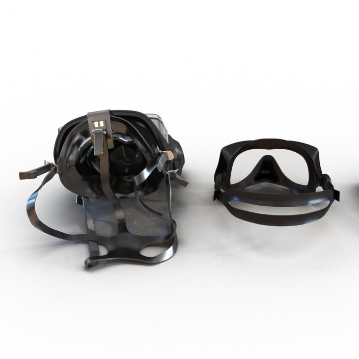 Scuba Masks Collection 4 3D model