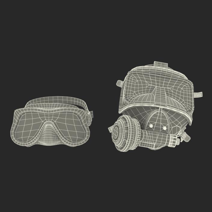 Scuba Masks Collection 4 3D model