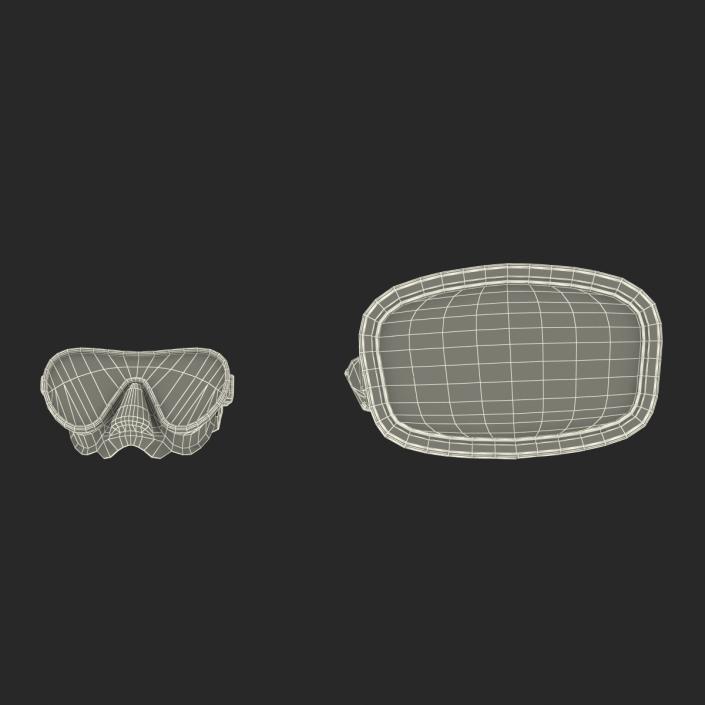 Scuba Masks Collection 4 3D model