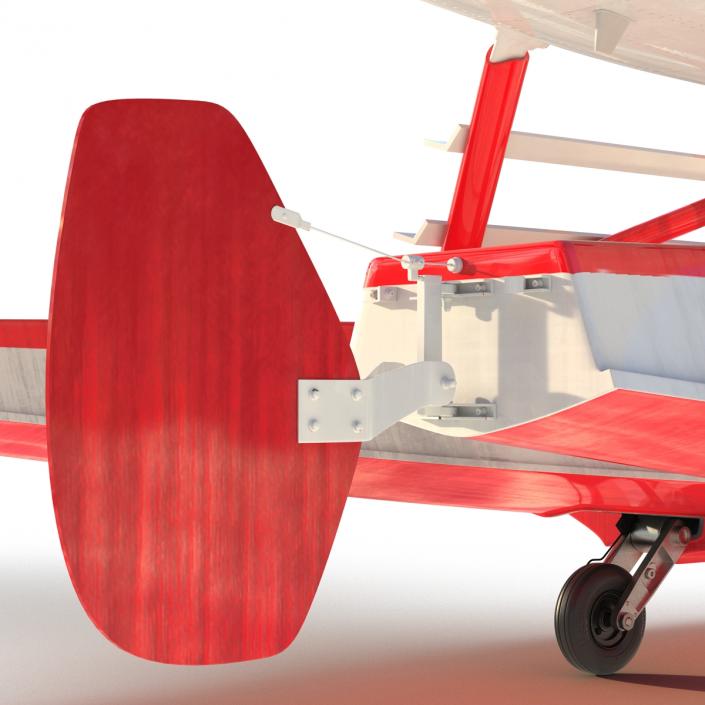 Cessna 182 Skylane on Floats Rigged Red 3D model