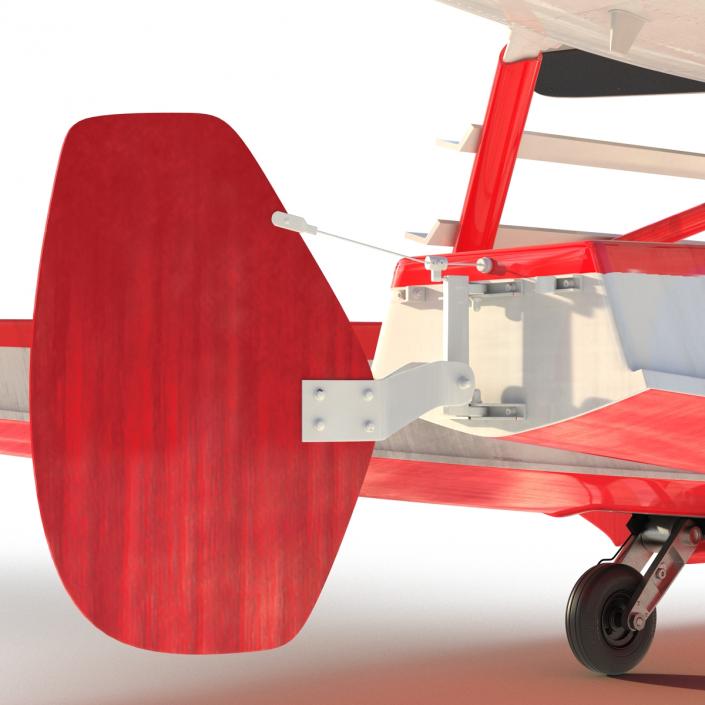 Cessna 182 Skylane on Floats Rigged Red 3D model