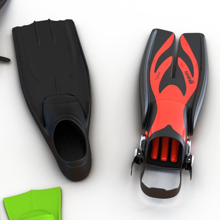 Swim Fins Collection 2 3D