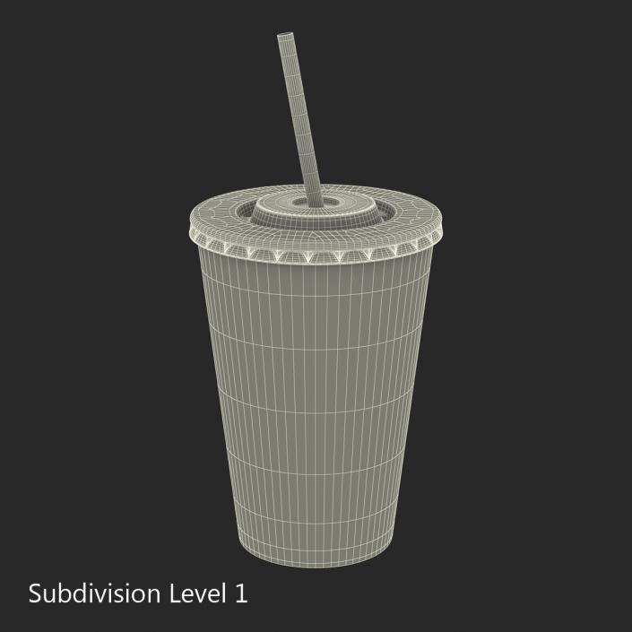 Drink Cup Coca Cola 3D model