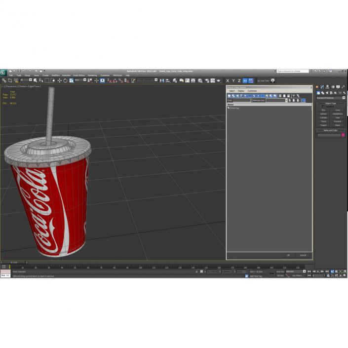 Drink Cup Coca Cola 3D model