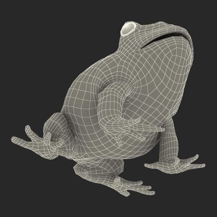 3D Pacman Frog Pose 3 model