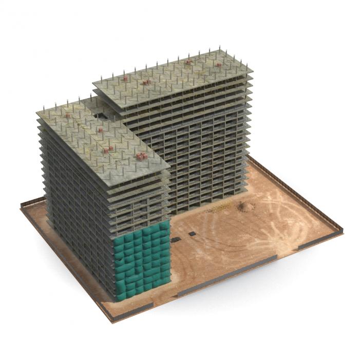 3D Building Construction 3 model