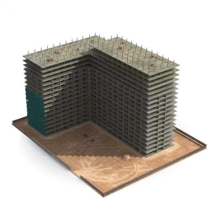 3D Building Construction 3 model