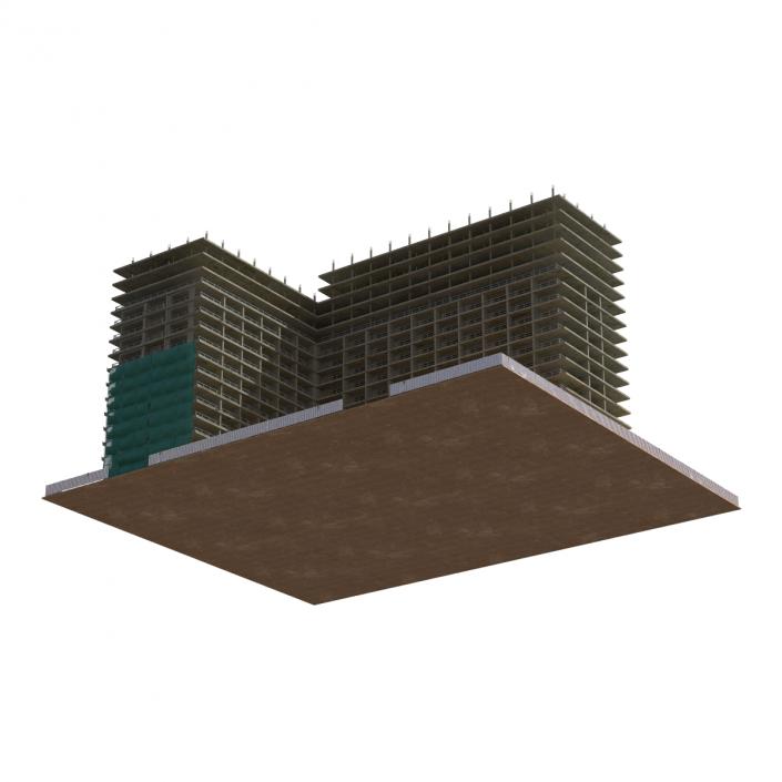 3D Building Construction 3 model