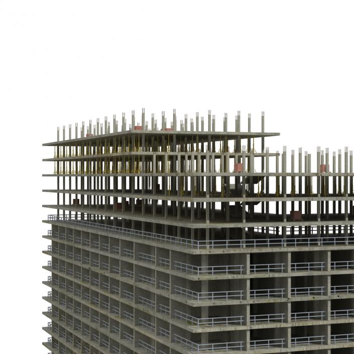 3D Building Construction 3 model