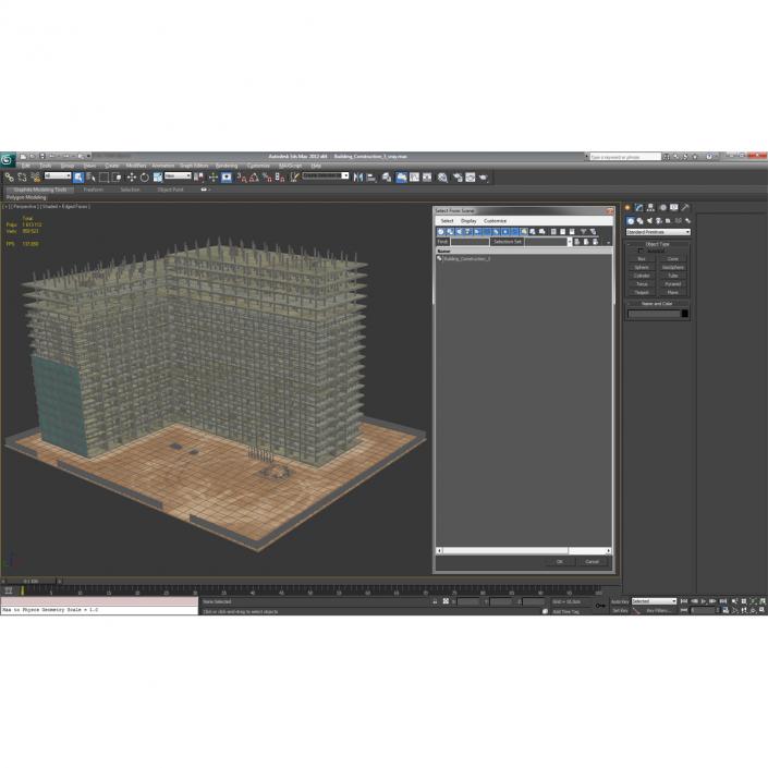 3D Building Construction 3 model