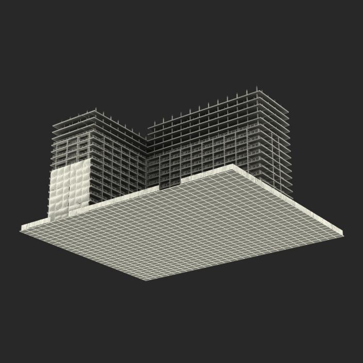 3D Building Construction 3 model