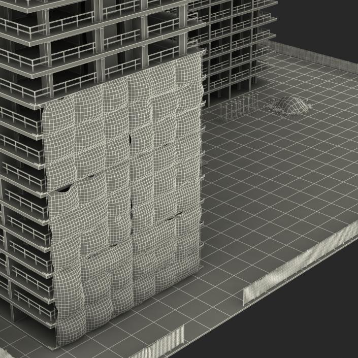 3D Building Construction 3 model