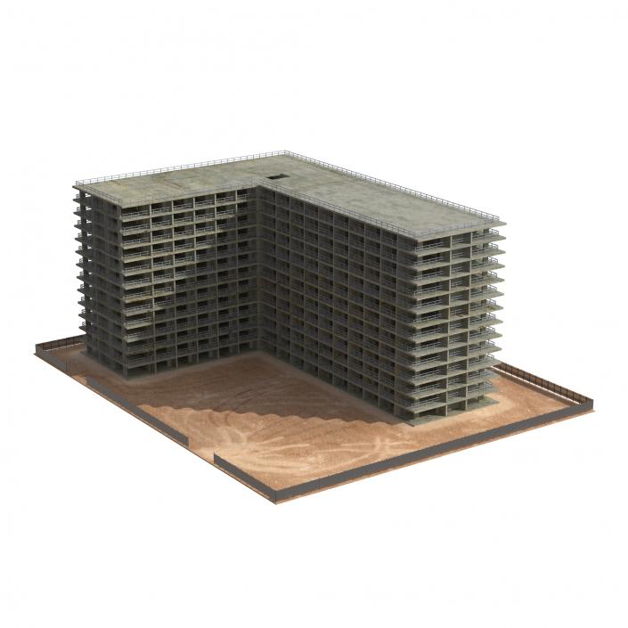 3D Building Construction 4 model