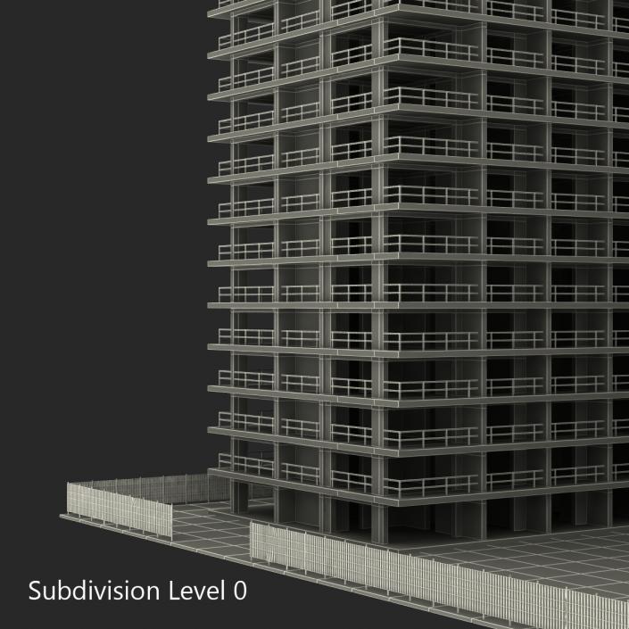 3D Building Construction 4 model