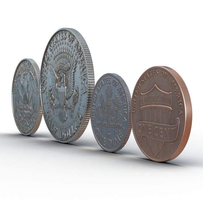 3D US Coins Collection 2