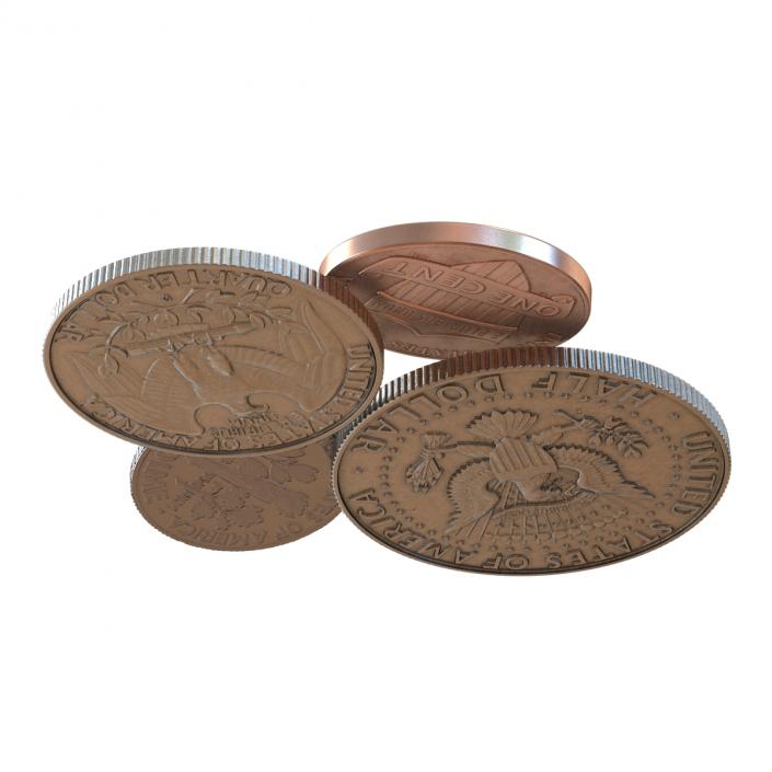 3D US Coins Collection 2