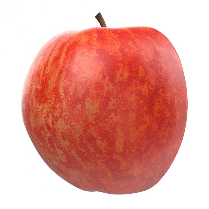 Half of Red Apple 3D