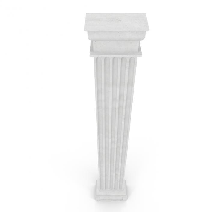 3D Pilaster Doric Greco Roman 2 model