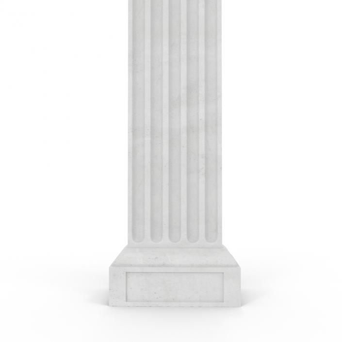 3D Pilaster Doric Greco Roman 2 model