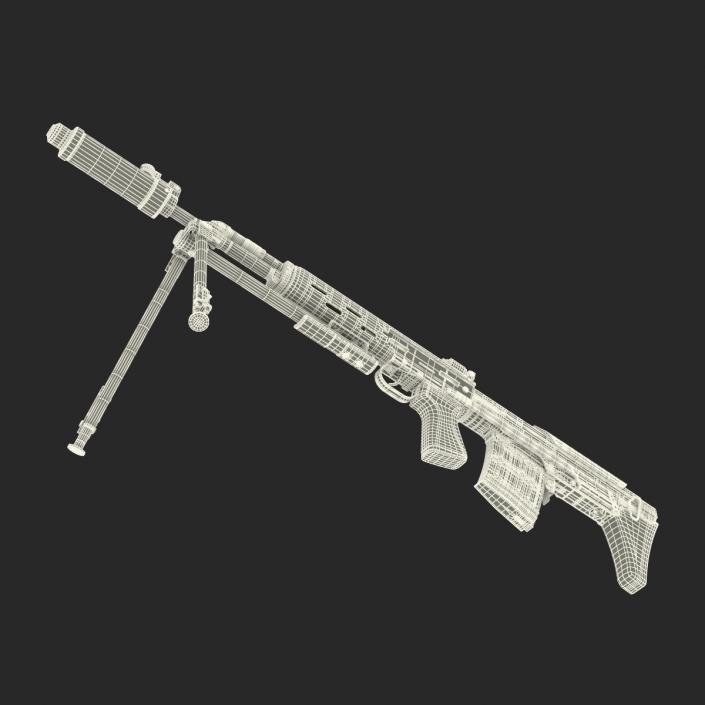 3D model Bullpup Sniper Rifle Dragunov SVU 2