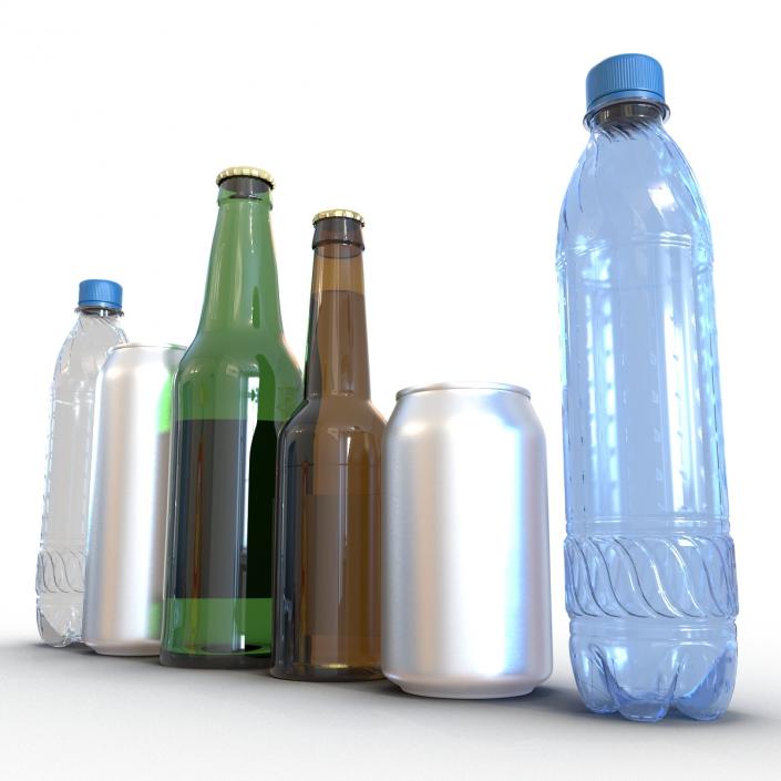 3D model Bottles Collection 3