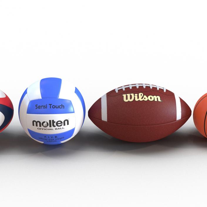 Sport Balls Collection 4 3D model