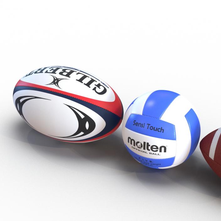 Sport Balls Collection 4 3D model