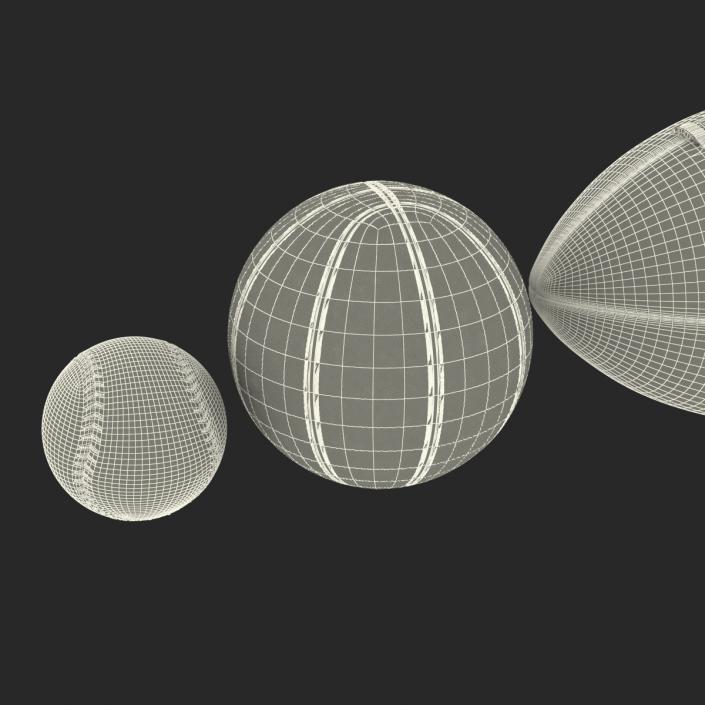 Sport Balls Collection 4 3D model